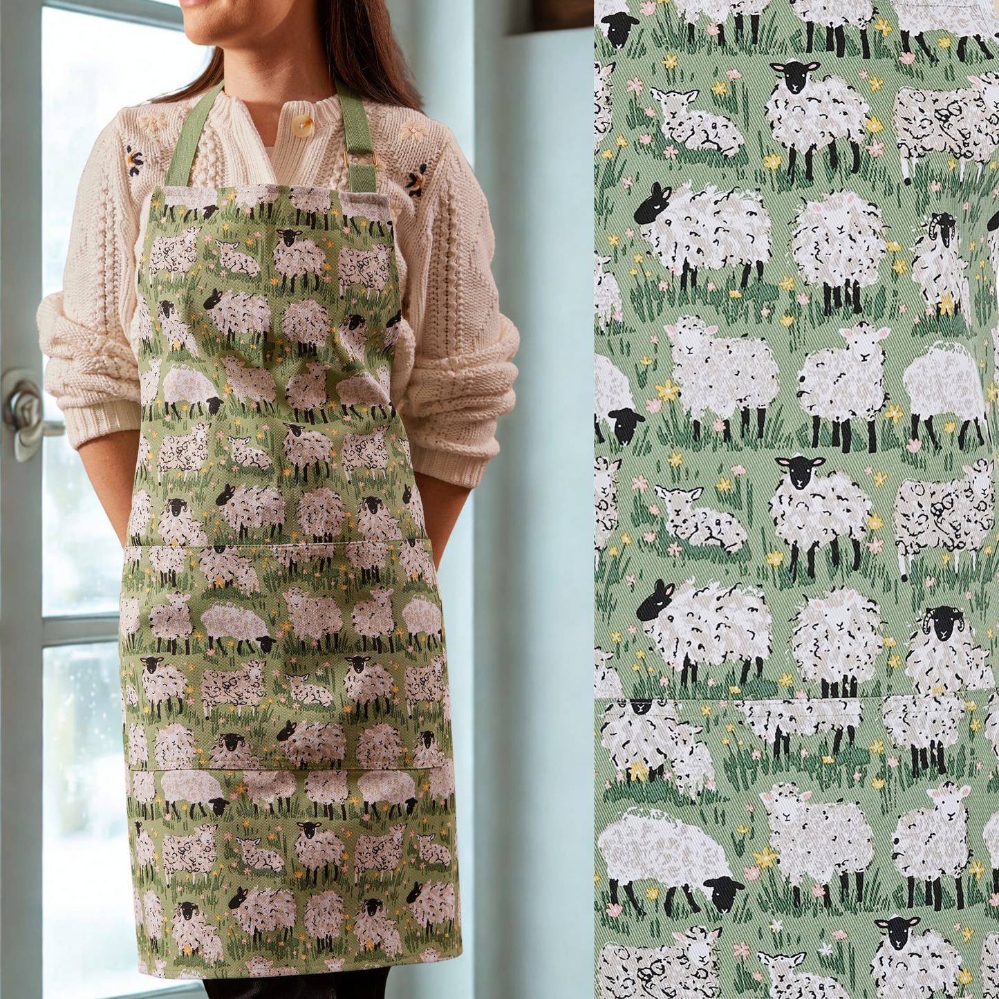Ulster Weavers Cotton Country Sheep Apron – 80x70cm