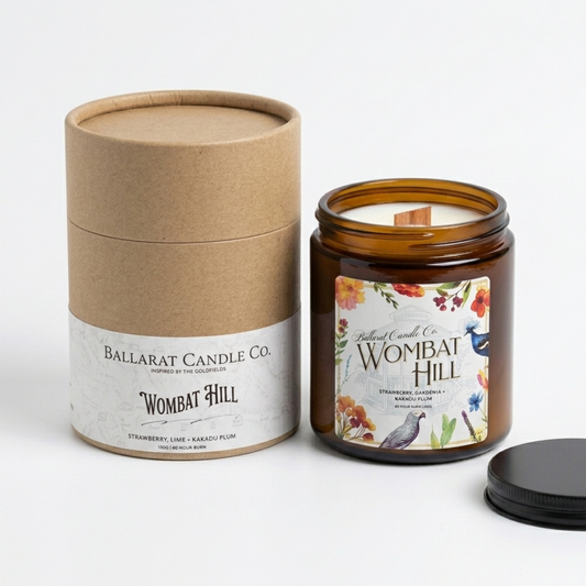 Wombat Hill Daylesford Large Candle Jar + Gift Box, 380g