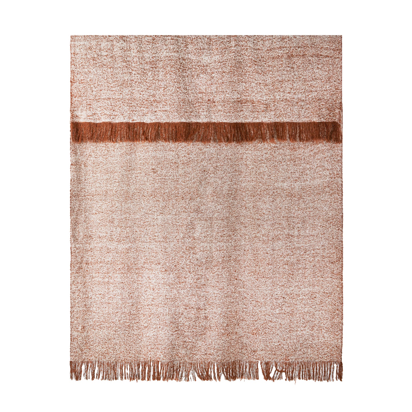 Woven Textured Throw Brown