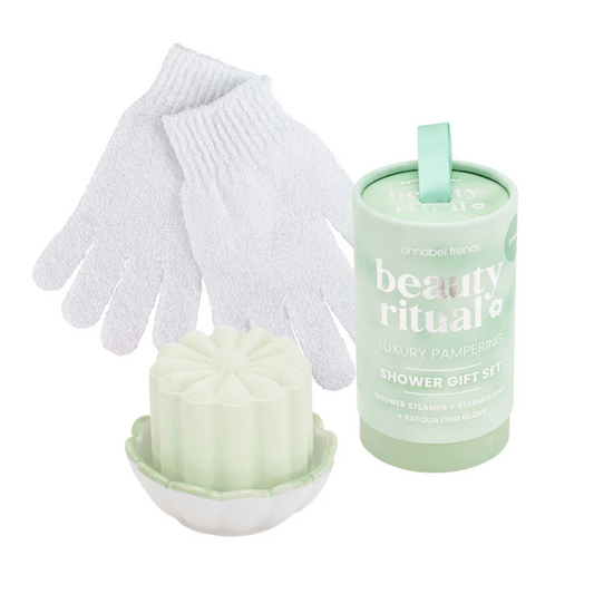 3pc Beauty Ritual Shower Gift Set - Moss