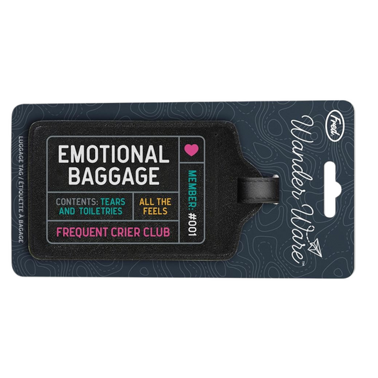 Fun Leather Luggage Tag