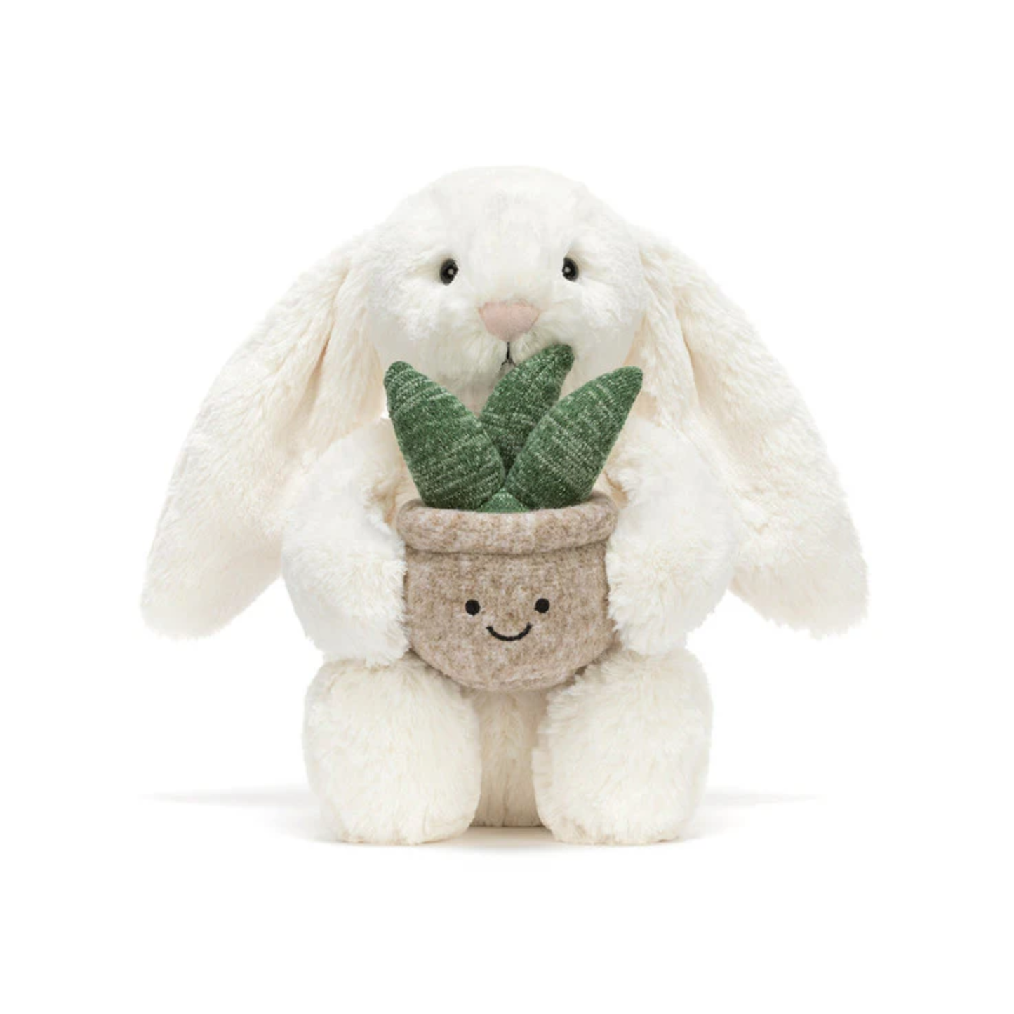 Jellycat Cream Bunny with Plant