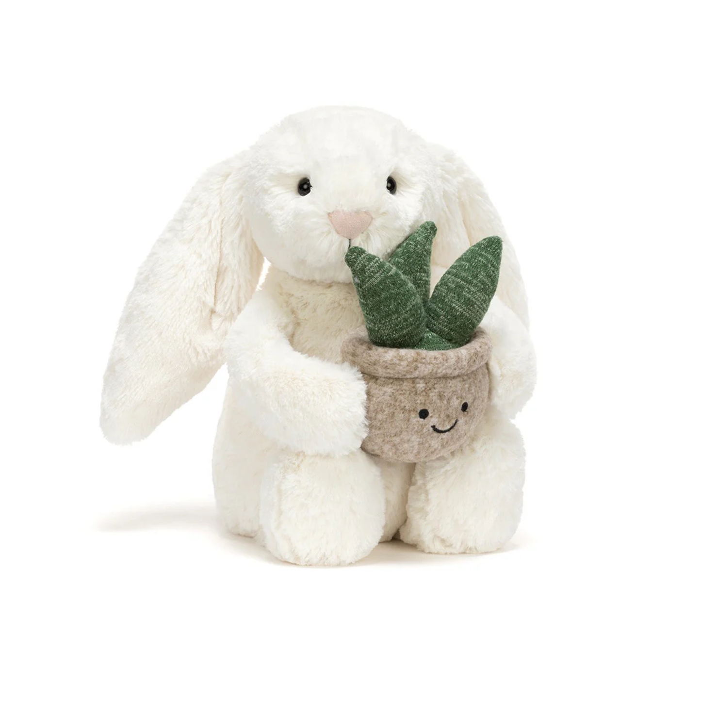 Jellycat Cream Bunny with Plant