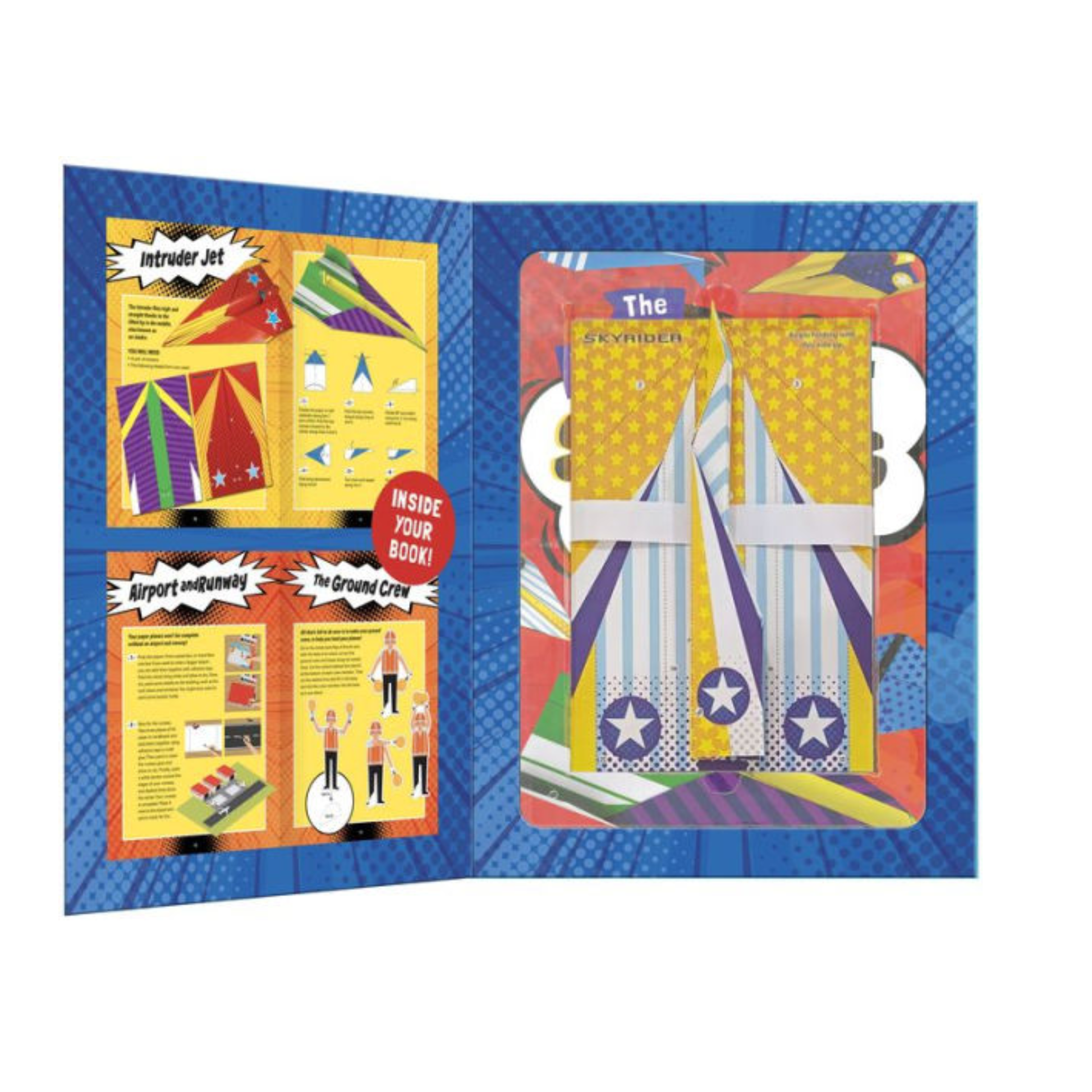 Ultimate Super Jet Fighters Book & Kit featuring super jet fighter activity kit components and instructions.
