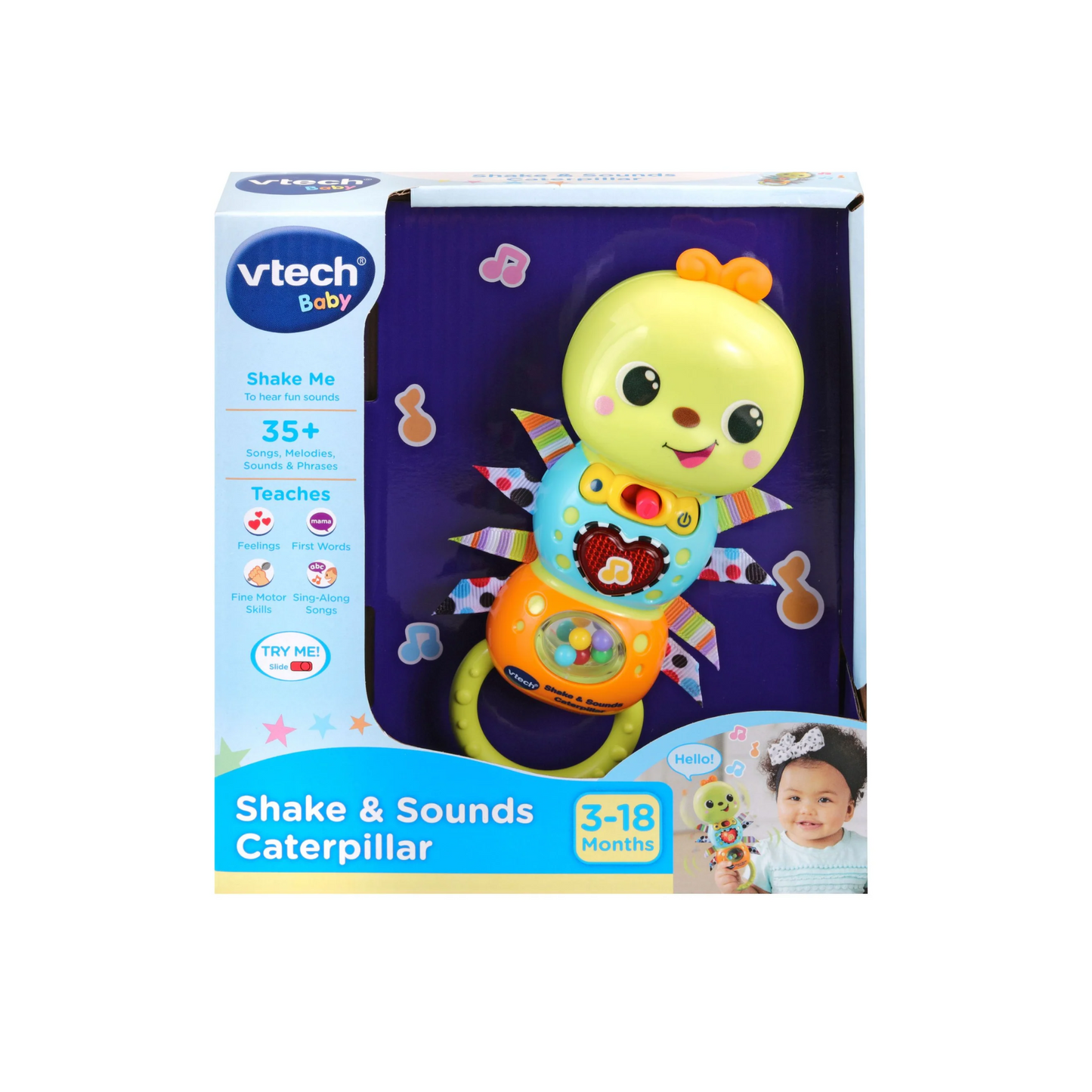 Shake & Sound Rattle Caterpillar, 3-18 months