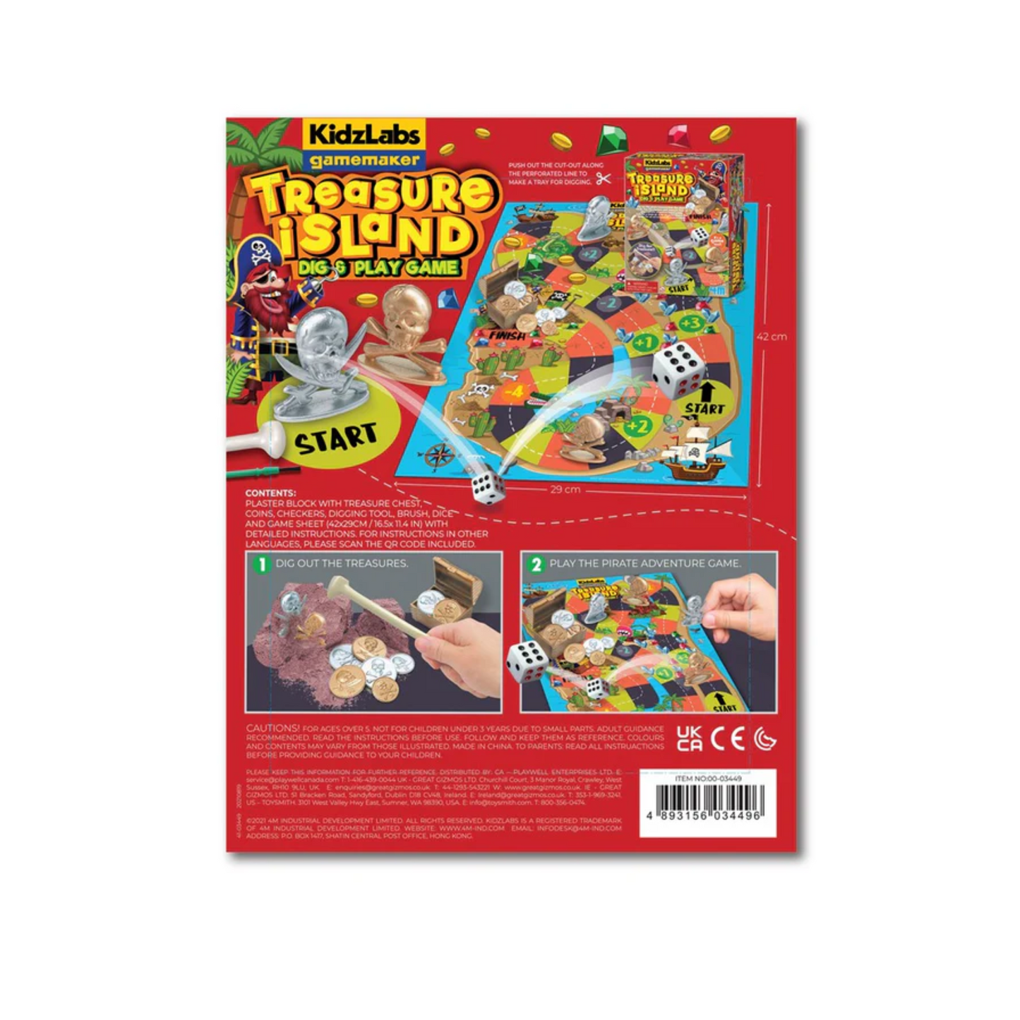 Treasure Island Dig & Play Activity Kit
