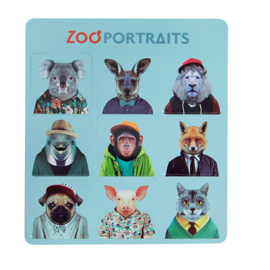 Zoo Portrait Magnet Set - Set 2