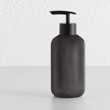 Luxe pump bottle in an organic matte finish. Available at Daylesford Trading Co.